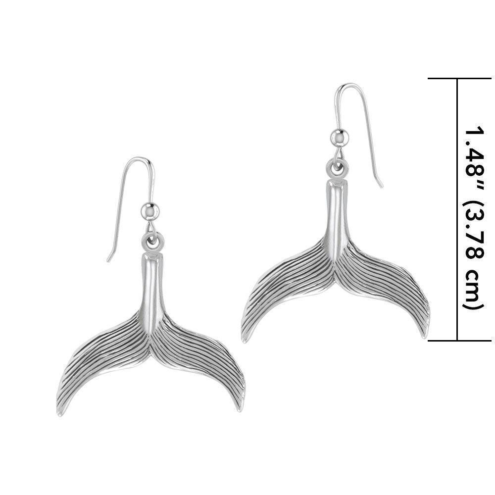 Mermaid Tail Sterling Silver Earrings TER1701