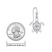 The fairies of the sea ~ Sterling Silver Sea Turtle Filigree Hook Earrings Jewelry TER1706