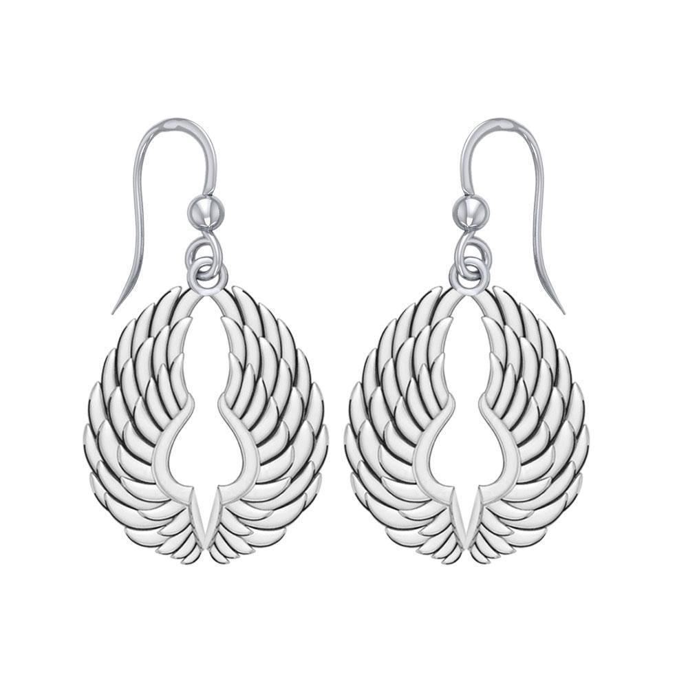 Sterling Silver Angel Wings Earrings TER1828