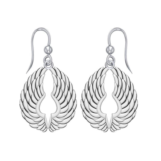Sterling Silver Angel Wings Earrings TER1828
