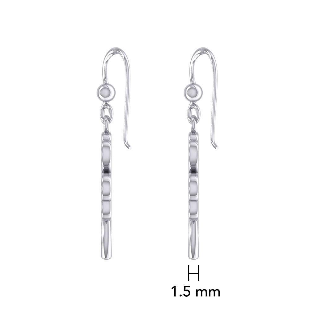 Lucky Four Leaf Clover Silver Earrings TER1842