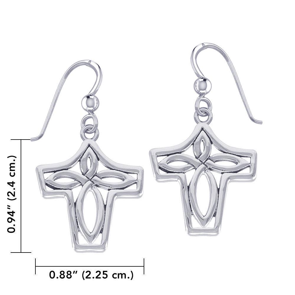 Celtic Knotwork Silver Earrings TER1853