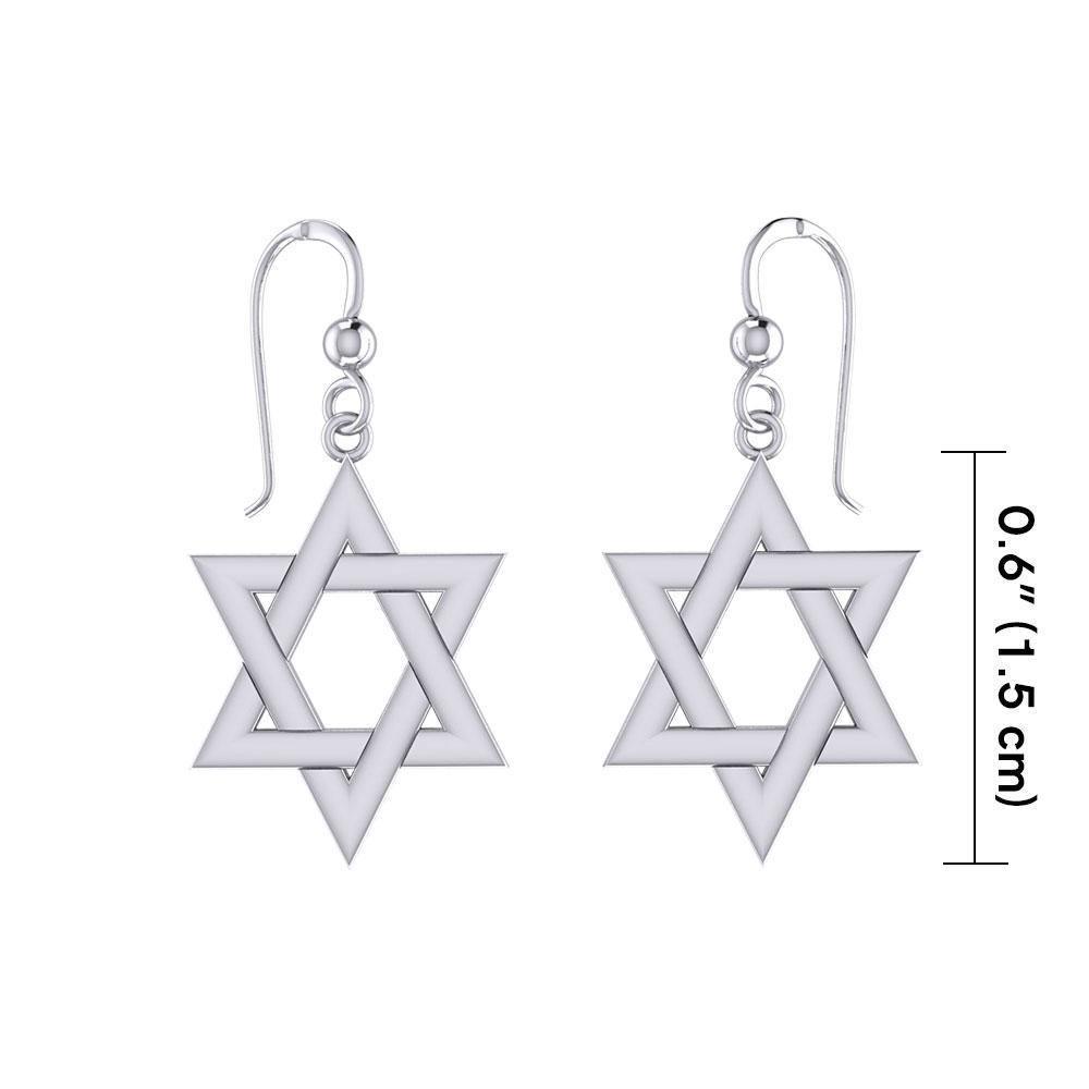 Star of David Silver Earrings TER1890