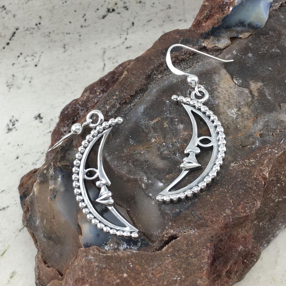 Crescent Moon Silver Earrings TER1904