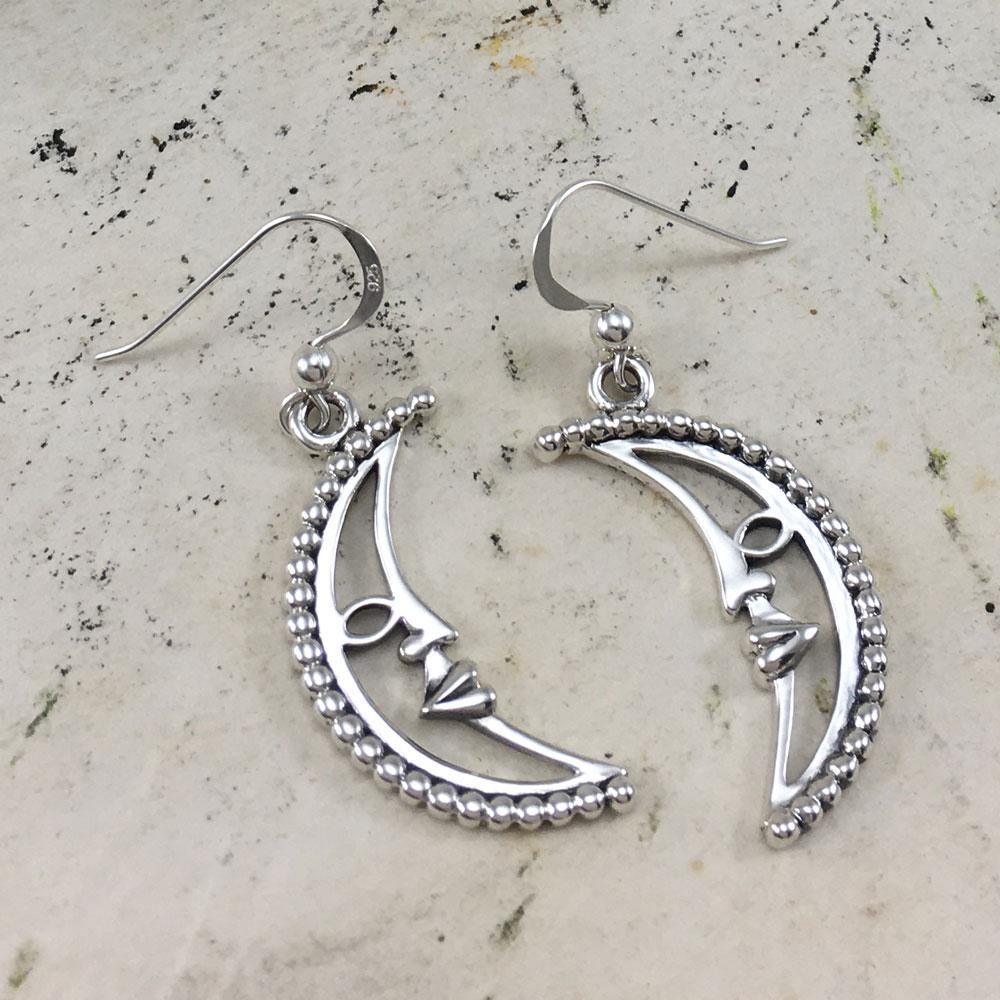 Crescent Moon Silver Earrings TER1904