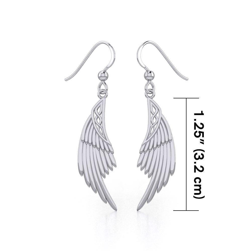 Celtic Angel Wing Silver Earrings TER1925