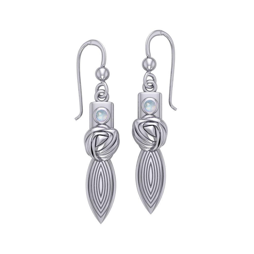 Goddess Knot Silver Earrings TER194