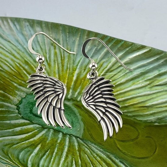 Angels Wings Sterling Silver Earrings TER1945