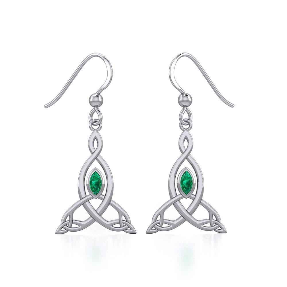 Celtic Motherhood triquetra or Trinity KnotSilver Earrings TER1950