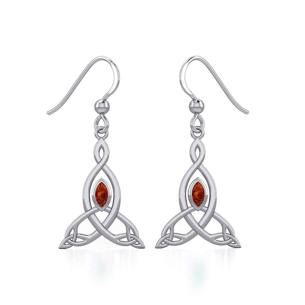 Celtic Motherhood triquetra or Trinity KnotSilver Earrings TER1950