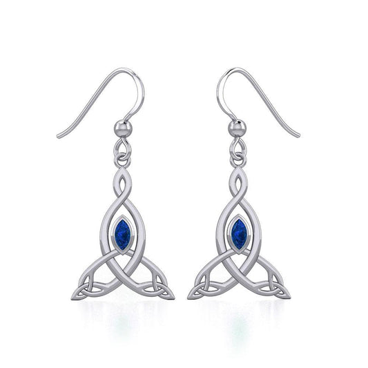 Celtic Motherhood triquetra or Trinity KnotSilver Earrings TER1950