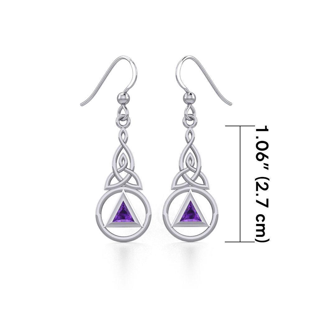Celtic Recovery Earrings with Gemstone TER1956