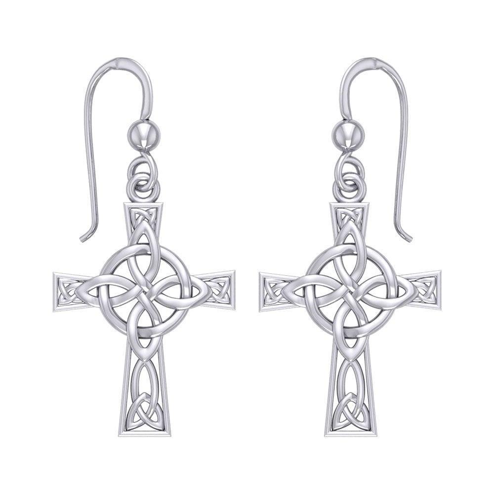 The Celtic Four Point Knot Cross Earrings TER1958