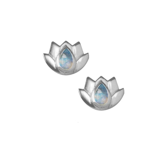 Lotus Flower Sterling Silver Post Earring TER1992