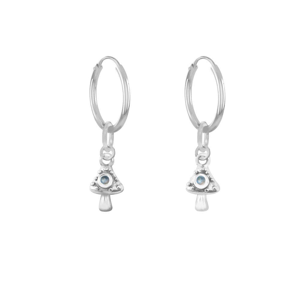 Mushroom Sterling Silver Hook Earring TER1998