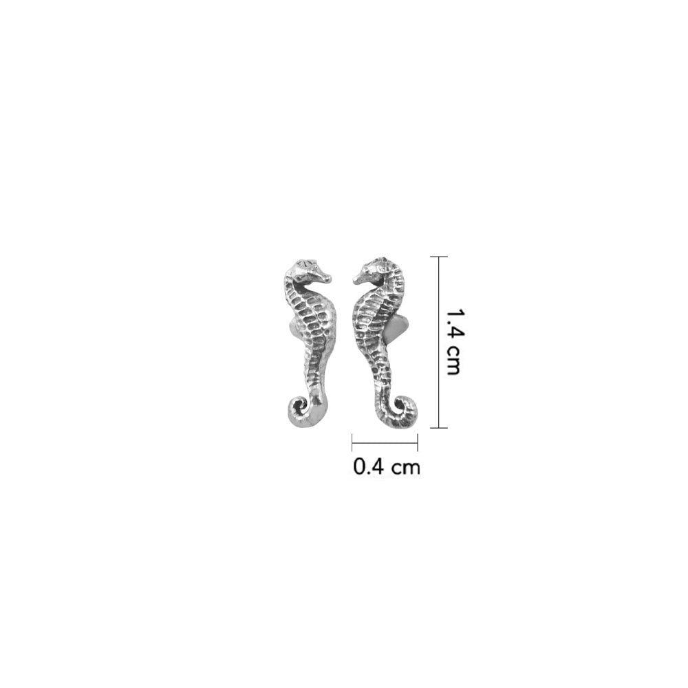Seahorse Sterling Silver Post Earring TER2004