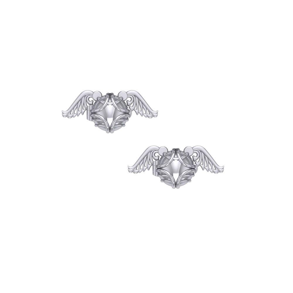 Snitch Ball Sterling Silver Post Earring TER2006