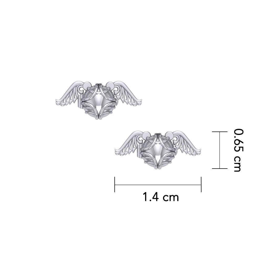 Snitch Ball Sterling Silver Post Earring TER2006