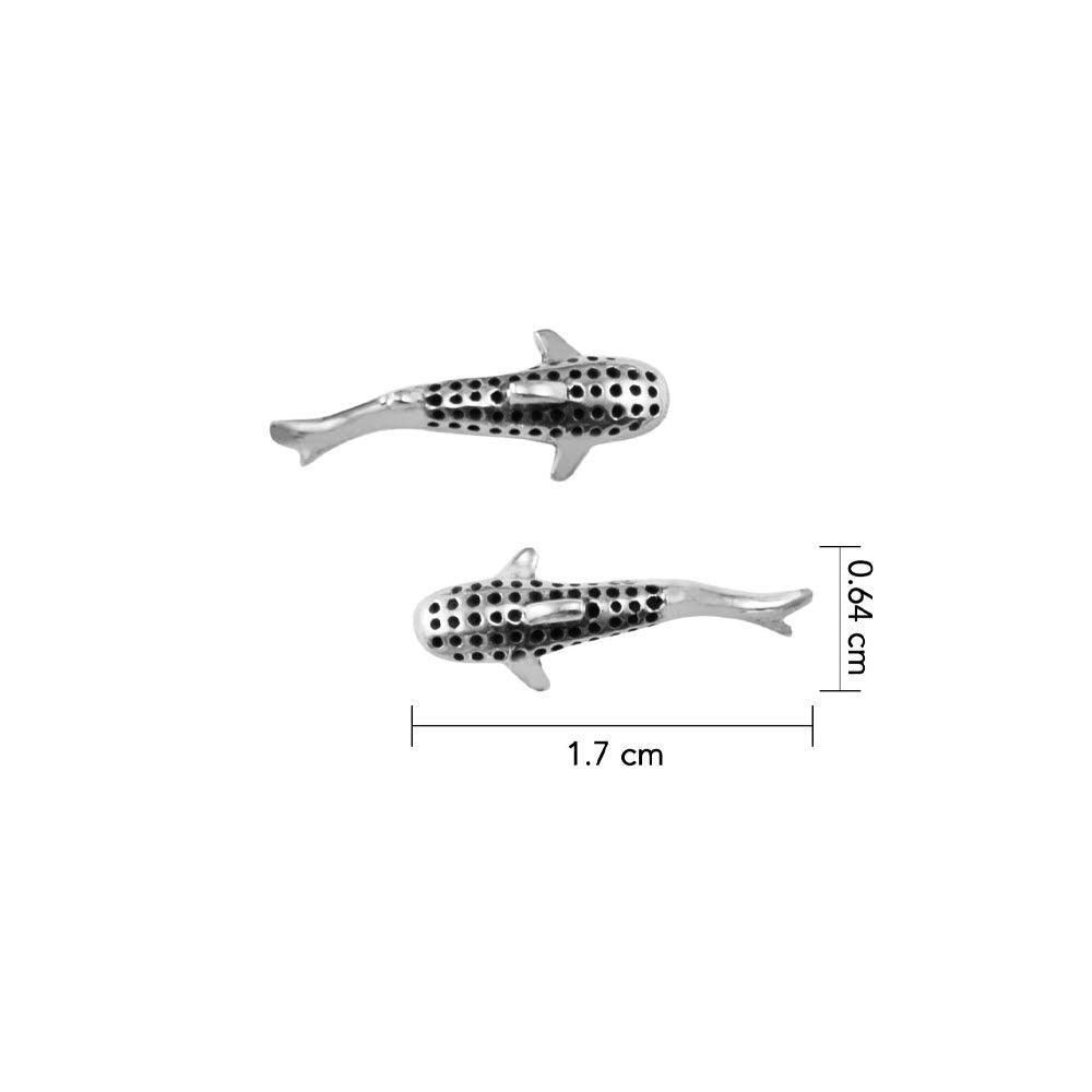 Whale Shark Sterling Silver Post Earring TER2007