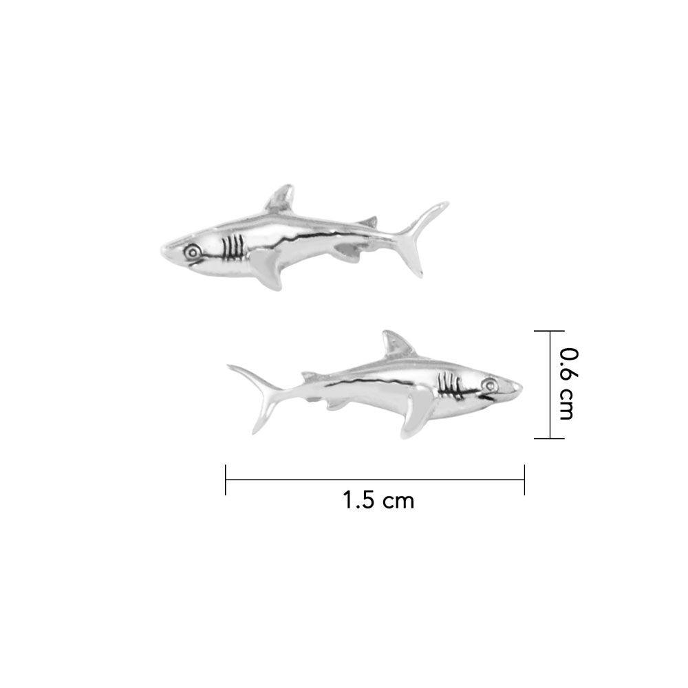 Shark Sterling Silver Post Earring TER2011
