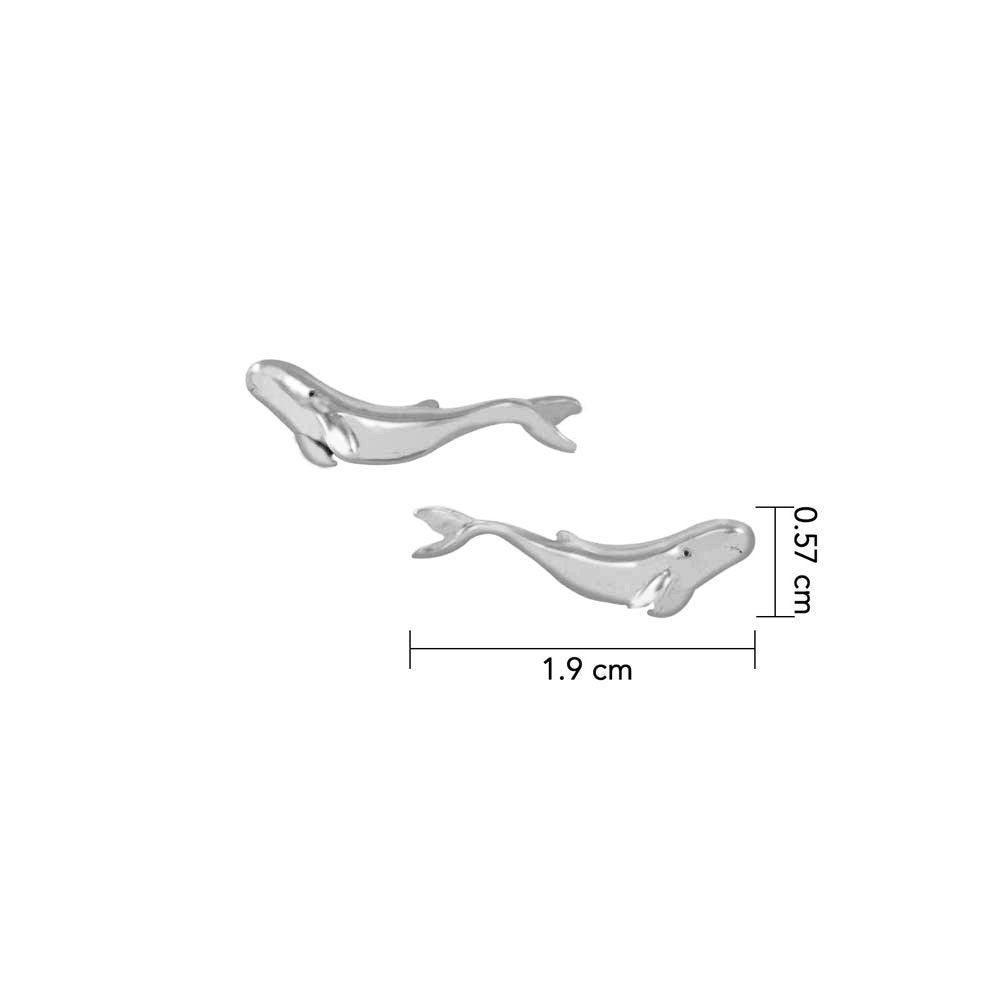 Whale Sterling Silver Post Earring TER2012
