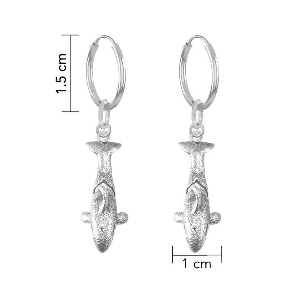 Whale Sterling Silver Hook Earring TER2021