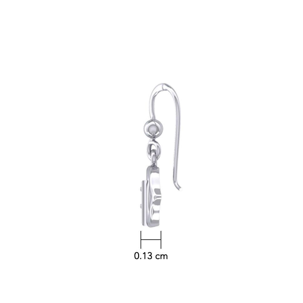 Ajna Third Eye Chakra Sterling Silver Earrings TER2041