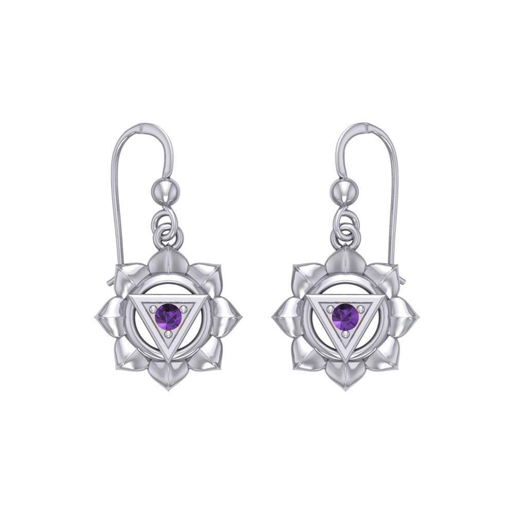 Manipura Solar Plexus Chakra Sterling Silver Earrings TER2044
