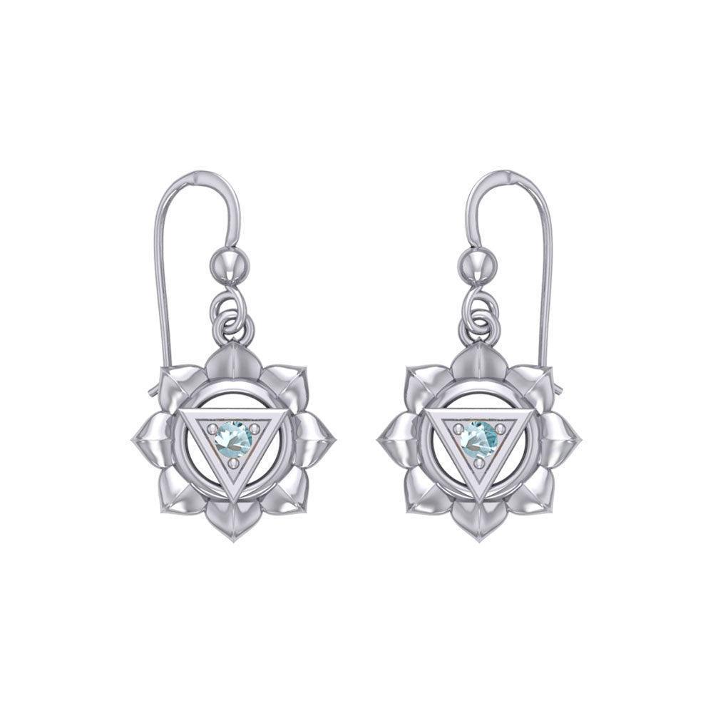 Manipura Solar Plexus Chakra Sterling Silver Earrings TER2044