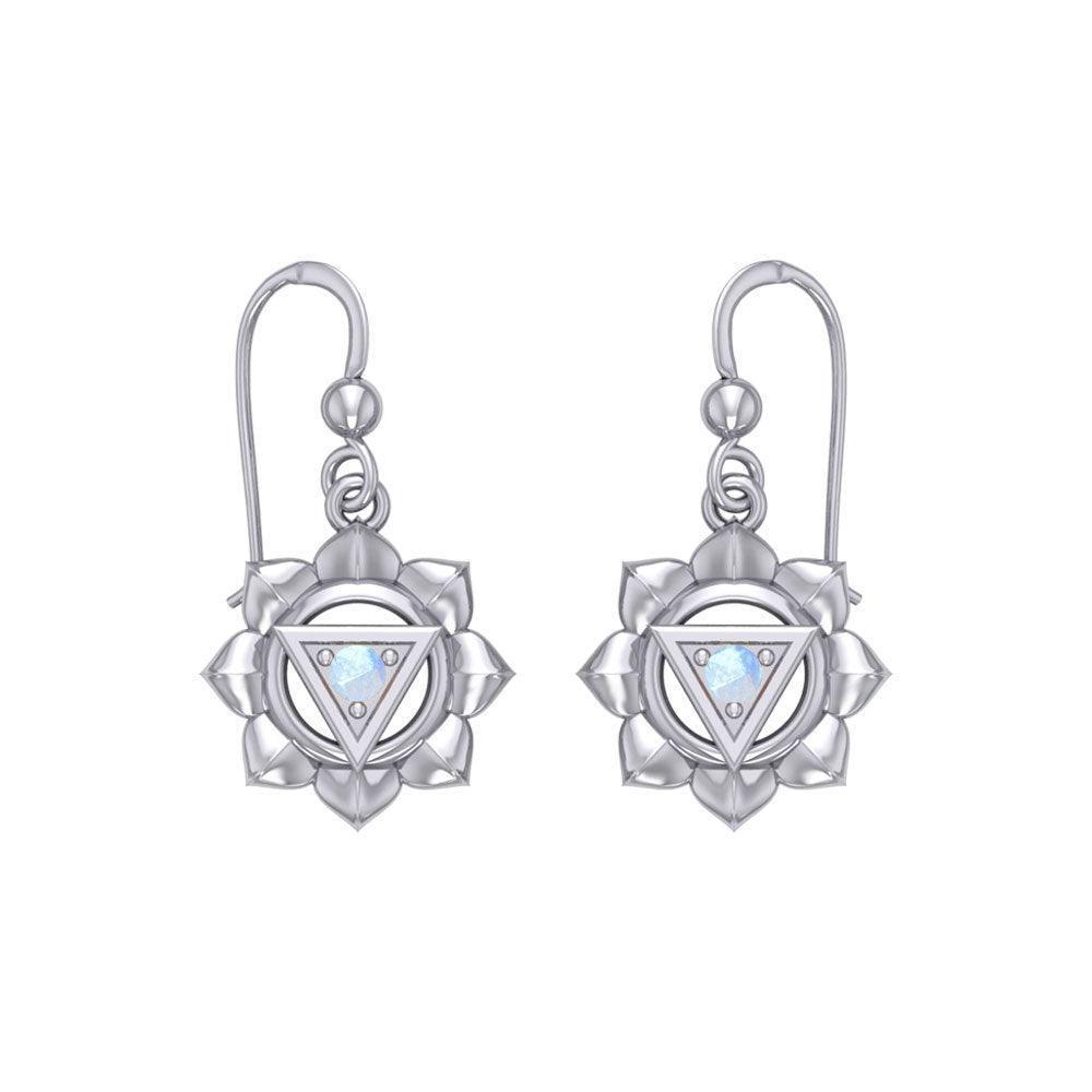 Manipura Solar Plexus Chakra Sterling Silver Earrings TER2044