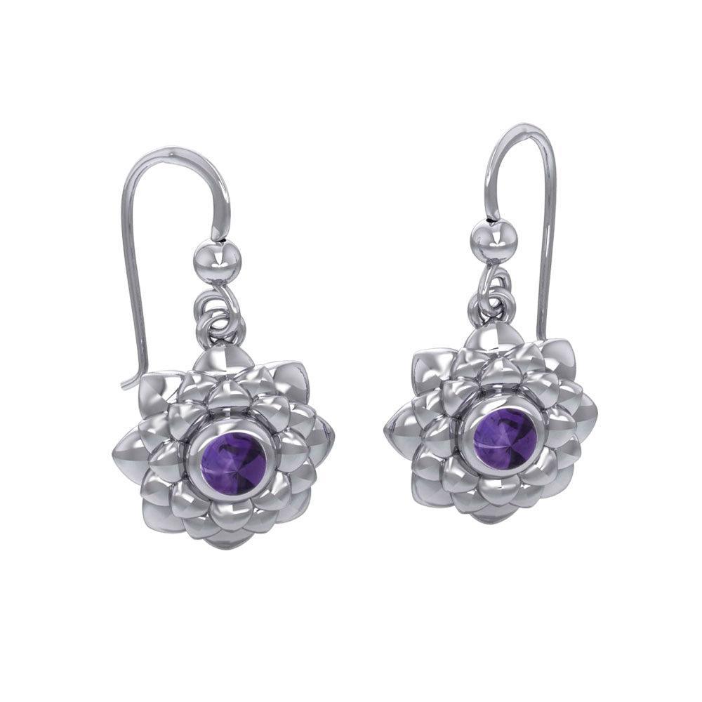 Sahasrara Crown Chakra Sterling Silver Earrings TER2045