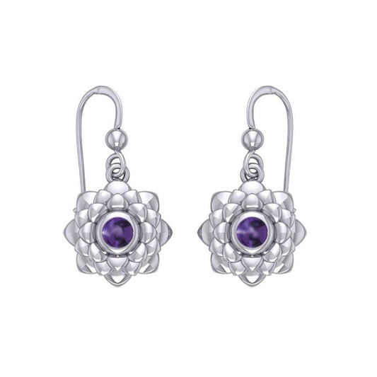 Sahasrara Crown Chakra Sterling Silver Earrings TER2045