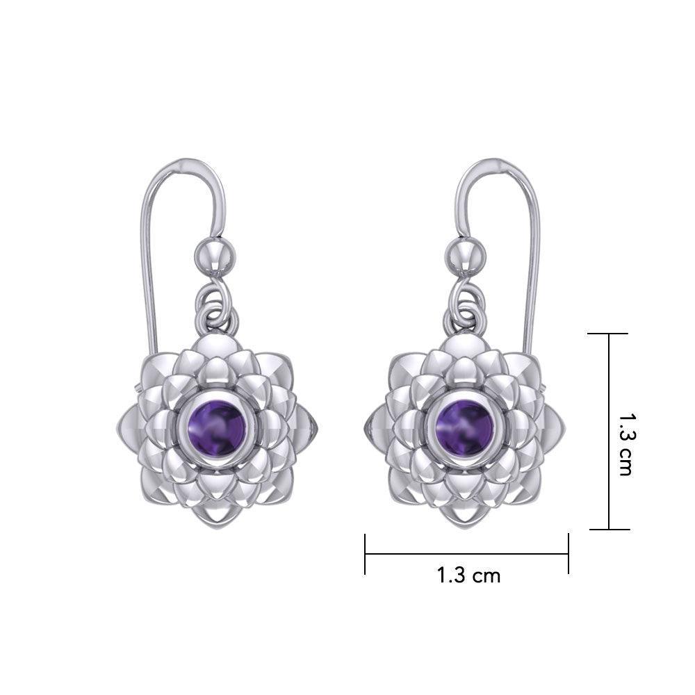 Sahasrara Crown Chakra Sterling Silver Earrings TER2045