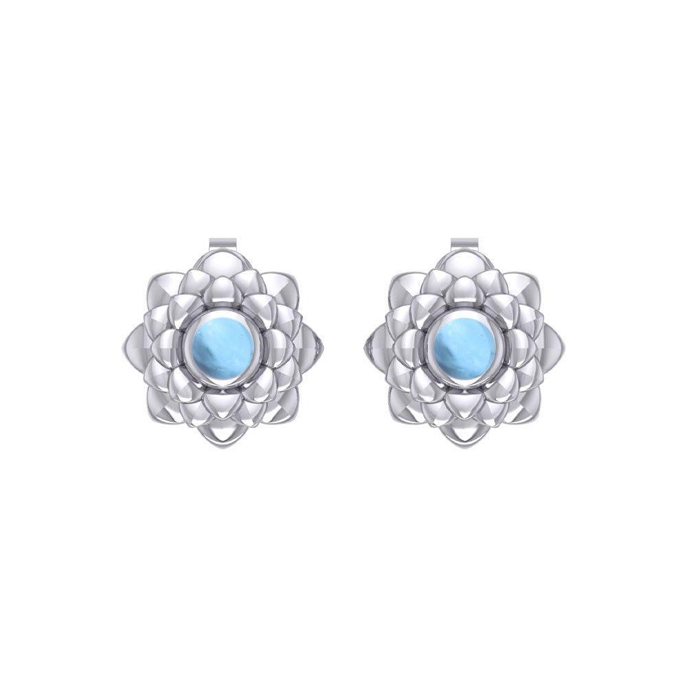 Sahasrara Crown Chakra Sterling Silver Post Earrings TER2046