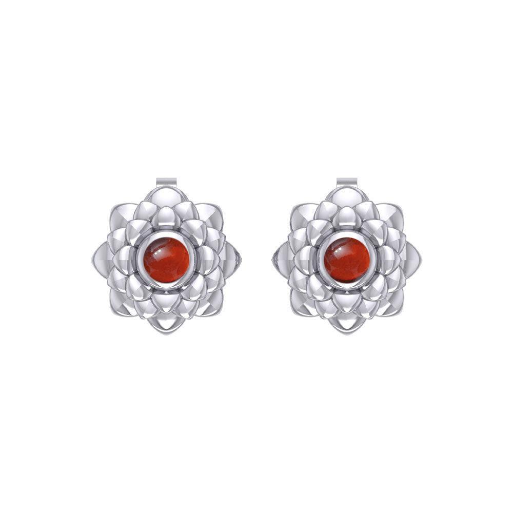 Sahasrara Crown Chakra Sterling Silver Post Earrings TER2046