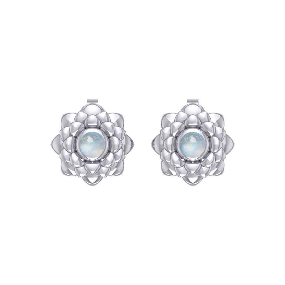 Sahasrara Crown Chakra Sterling Silver Post Earrings TER2046