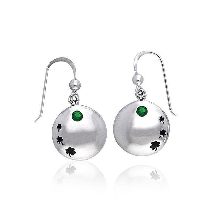 Celtic Shamrock Silver Earrings TER212