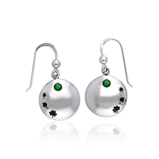 Celtic Shamrock Silver Earrings TER212