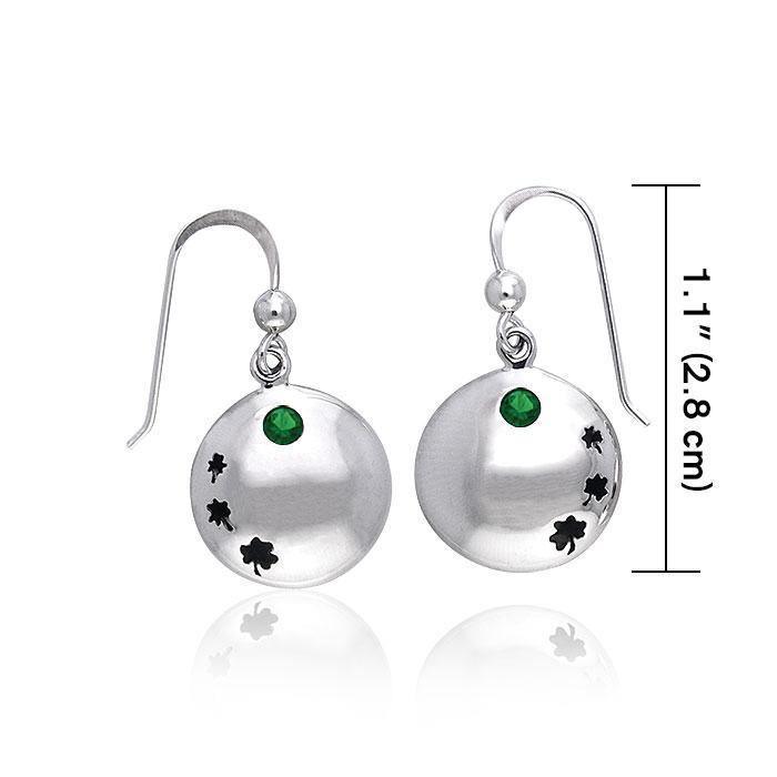 Celtic Shamrock Silver Earrings TER212