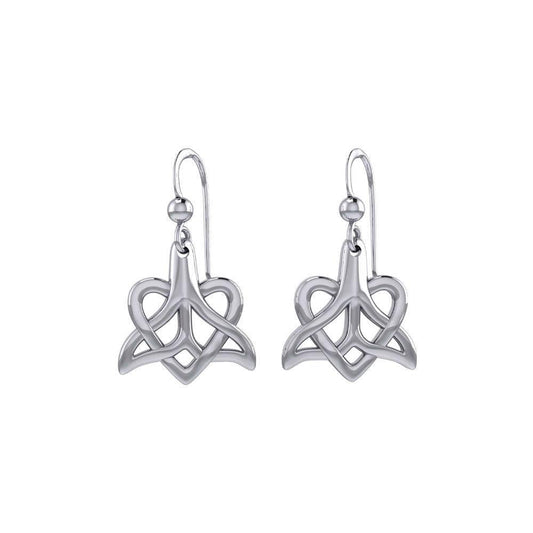 Whale Tail And Heart Earrings TER2164