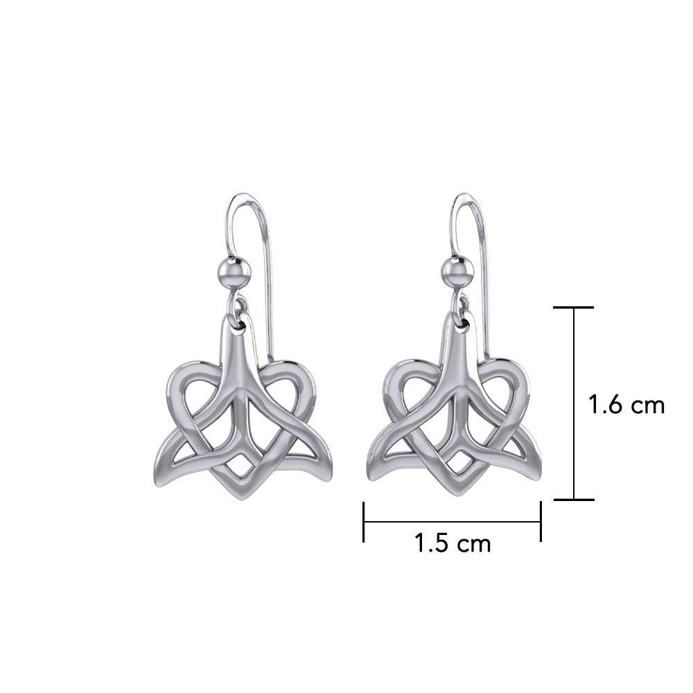 Whale Tail And Heart Earrings TER2164