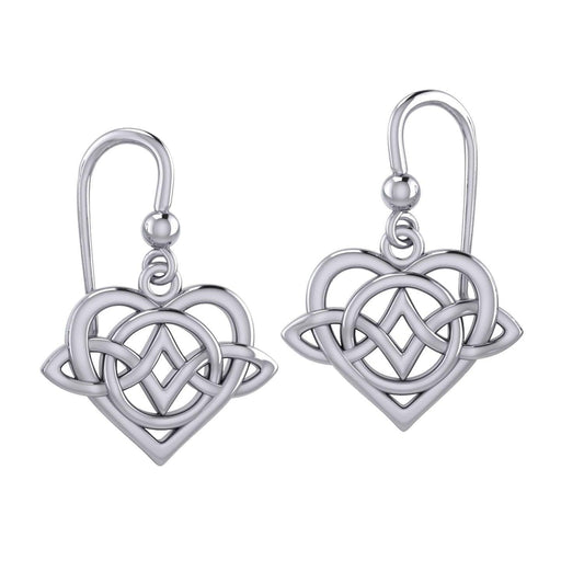 Celtic Symbol of everlasting love Eternal Love Sterling Silver Earrings – Timeless Symbol of Love and Devotion by Peter Stone Jewelry TER2189 - peterstone.dropshipping