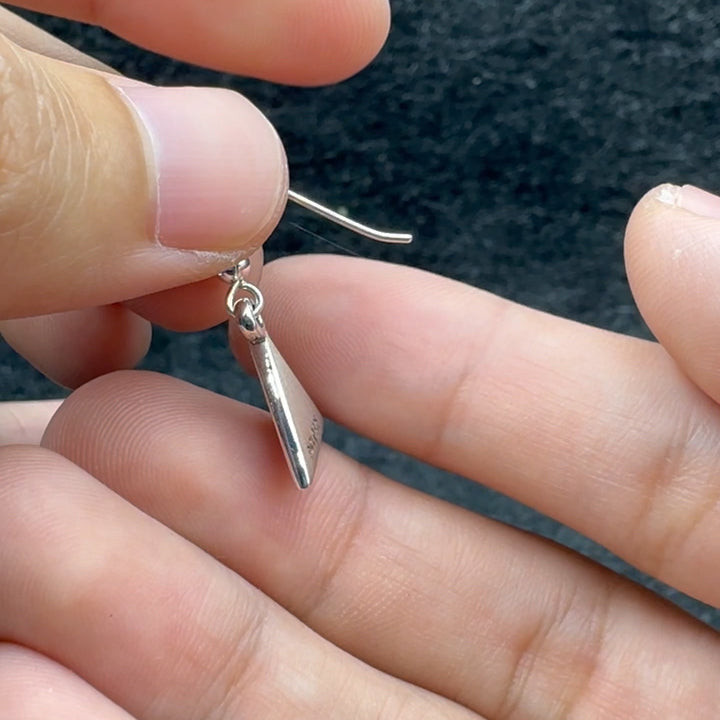 Al-Anon Sterling Silver Earrings with Blue Enamel TER2228
