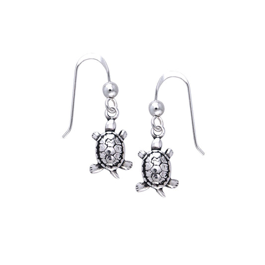 Turtle Sterling Silver Earrings TER343