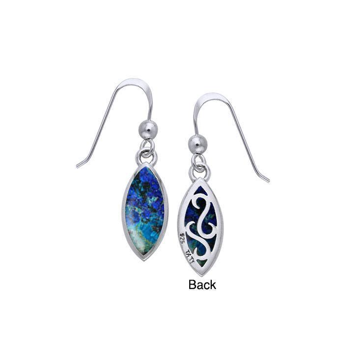 Marquise Cabochon Filigree Earrings TER364