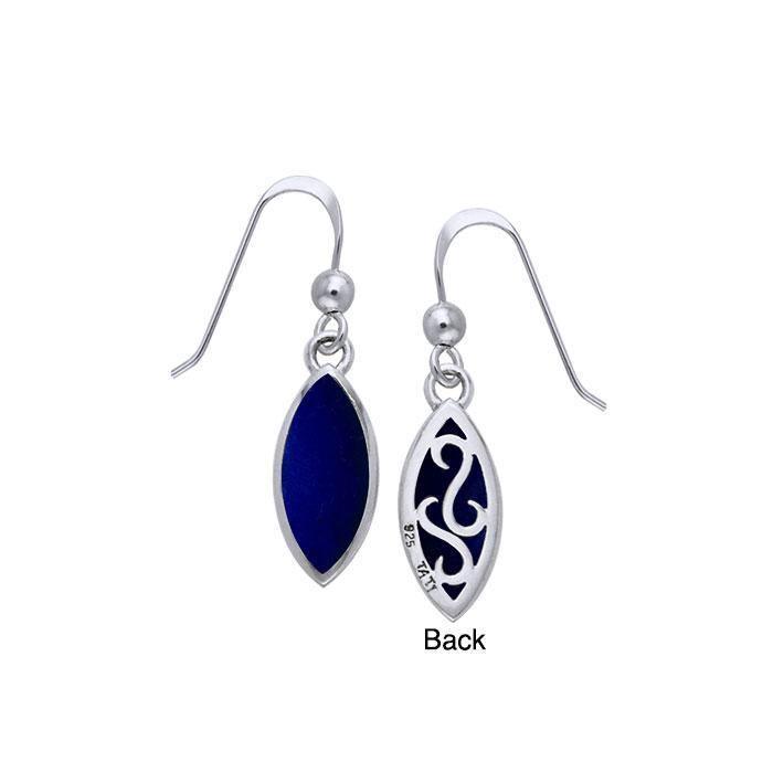 Marquise Cabochon Filigree Earrings TER364