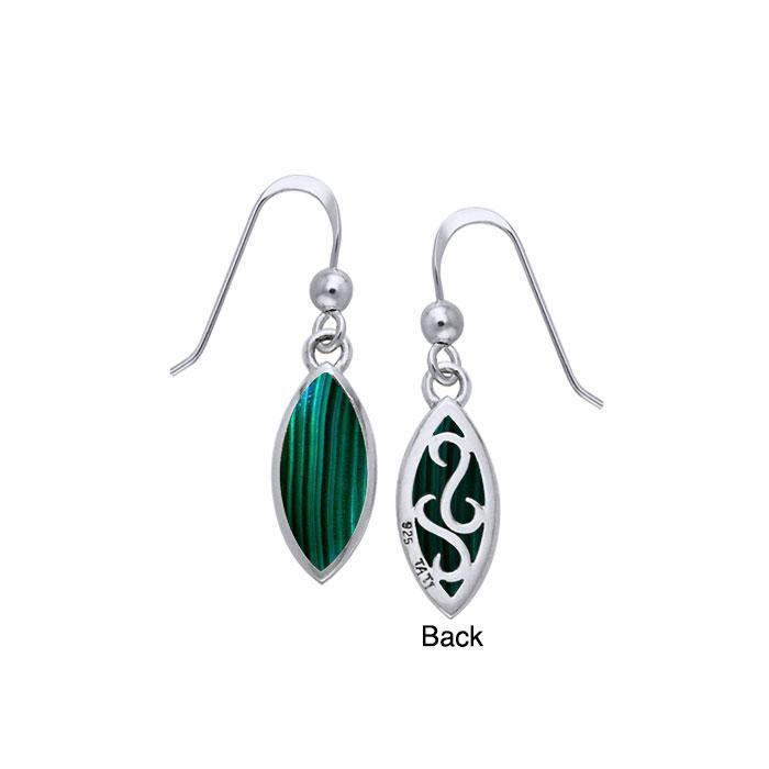 Marquise Cabochon Filigree Earrings TER364
