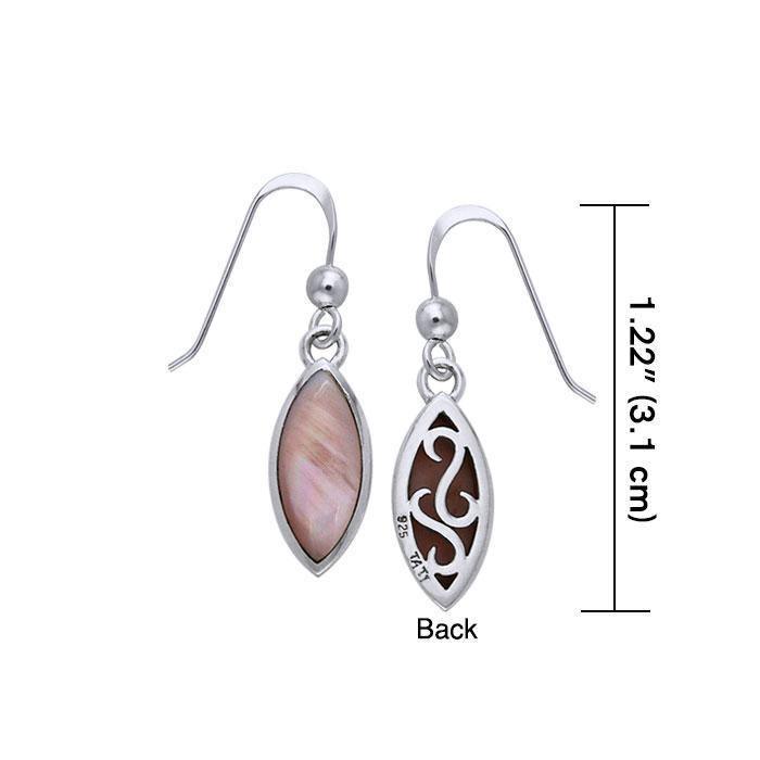 Marquise Cabochon Filigree Earrings TER364