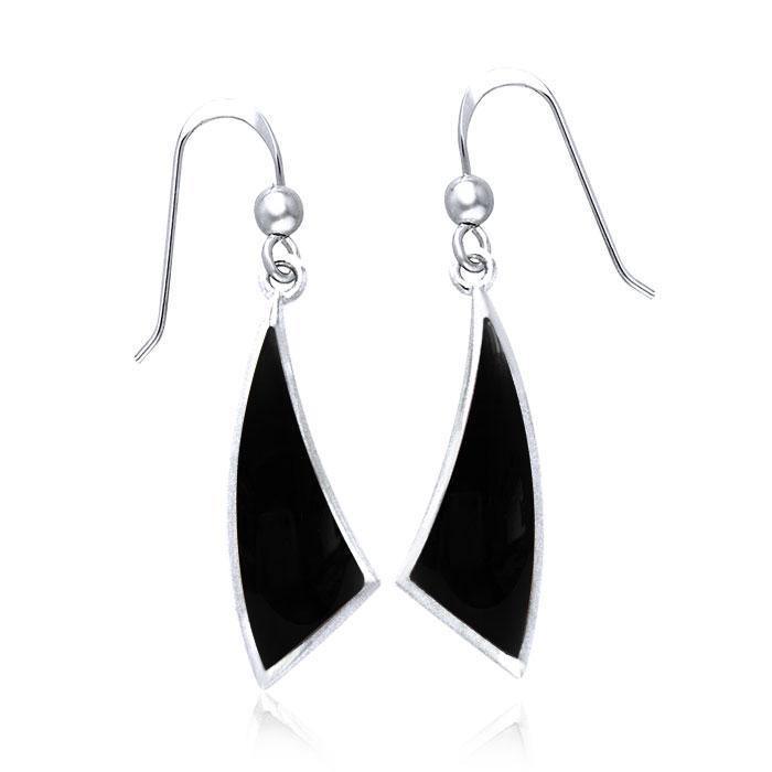 Trillion Cabochon Convex Earrings TER435