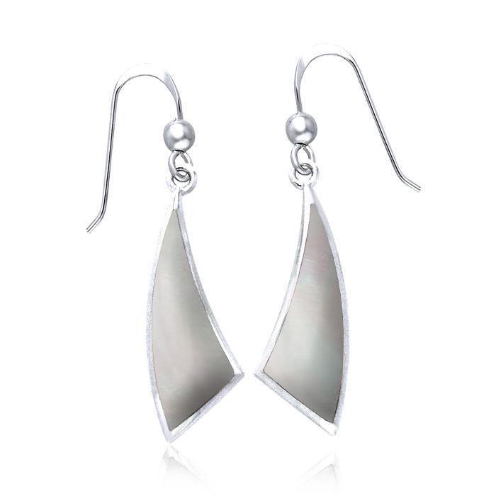 Trillion Cabochon Convex Earrings TER435